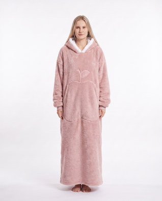 Hoddie™ Bärbar Filt-Hoodie – Oversized Mysfilt med Huva Unisex